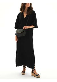 Kazar - Czarna torebka damska. Kolor: czarny. Materiał: skórzane. Styl: casual. Rodzaj torebki: na ramię #4