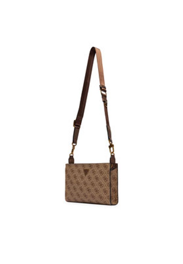 Guess Saszetka HMMILO P6157 Beżowy. Kolor: beżowy. Materiał: skóra
