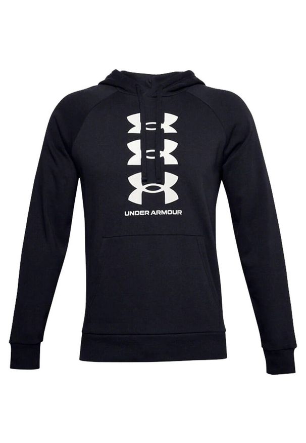 Bluza męska Under Armour Rivial Fleece czarna. Kolor: czarny