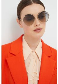 Chloe - Chloé okulary przeciwsłoneczne damskie kolor szary. Kształt: okrągłe. Kolor: szary