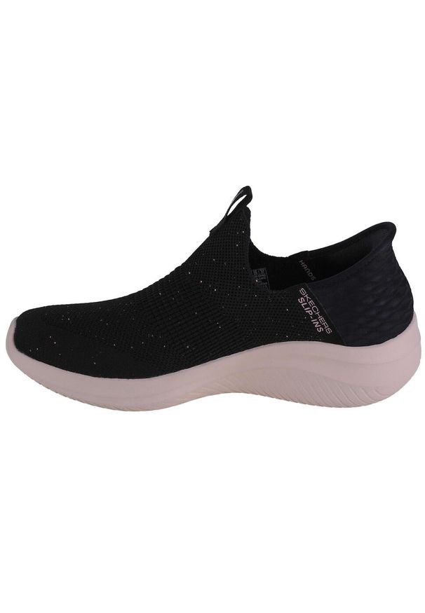 skechers - Buty do chodzenia damskie Skechers Ultra Flex 3.0. Zapięcie: bez zapięcia. Kolor: czarny. Materiał: materiał. Szerokość cholewki: normalna. Sport: turystyka piesza