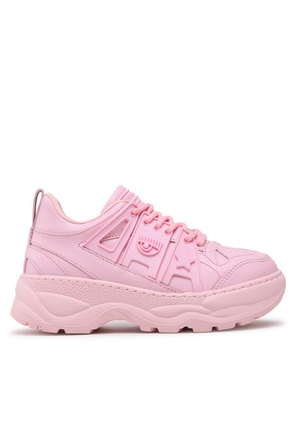 Chiara Ferragni Sneakersy CF3100-012 Różowy. Kolor: różowy. Materiał: skóra