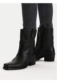 Weekend Max Mara Botki Ranch 2525796034600 Czarny. Kolor: czarny. Materiał: skóra #4