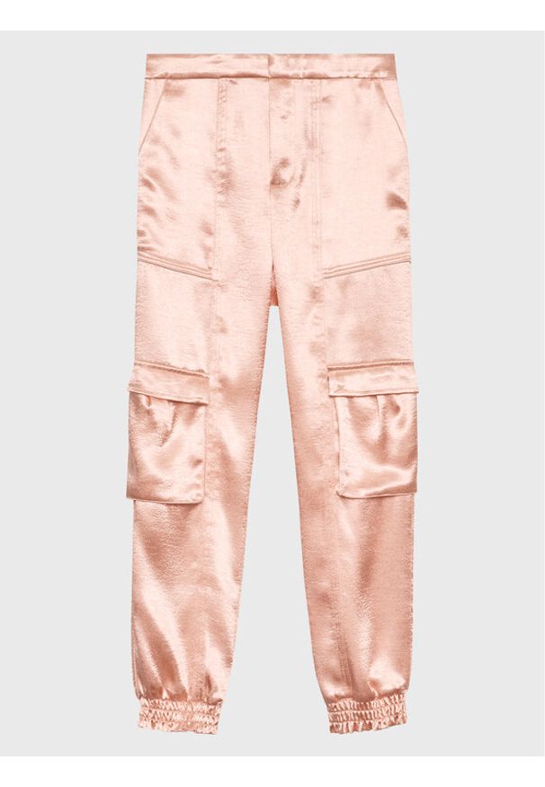 Guess Spodnie dresowe J3GB08 WECV2 Różowy Relaxed Fit. Kolor: różowy. Materiał: syntetyk