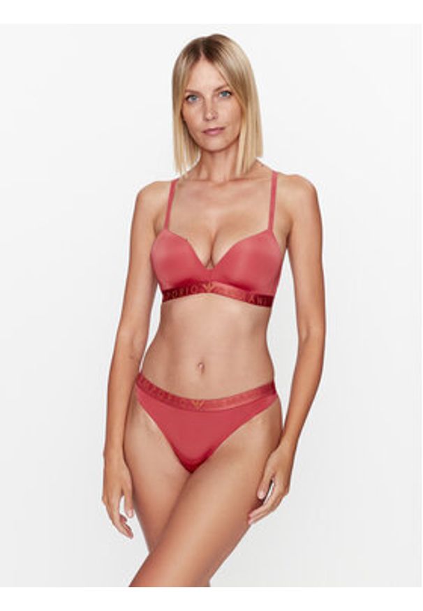 Emporio Armani Underwear Stringi 162468 3F235 03051 Brązowy. Kolor: brązowy. Materiał: bawełna, syntetyk