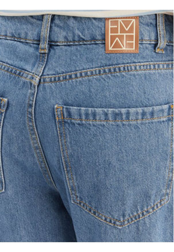 Marella Jeansy Agitare 2615181101 Niebieski Mom Fit. Kolor: niebieski