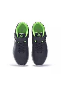 Buty treningowe dla dzieci Reebok Rush Runner. Zapięcie: rzepy. Kolor: czarny. Materiał: guma, materiał, tkanina, syntetyk. Szerokość cholewki: normalna
