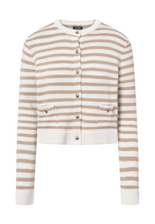 JOOP! Kardigan 58 253KN58Kola 30047636 Beżowy Loose Fit. Kolor: beżowy. Materiał: syntetyk, bawełna