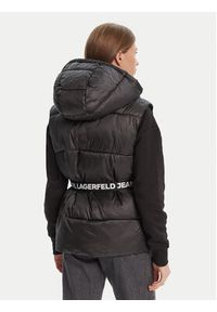 Karl Lagerfeld Jeans Bezrękawnik A3W15025 Czarny Regular Fit. Kolor: czarny. Materiał: syntetyk. Długość rękawa: bez rękawów #3