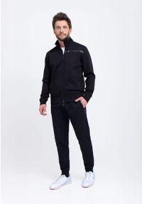 Volcano - Granatowe joggery N-GON. Kolor: niebieski. Materiał: bawełna, dresówka, materiał #1