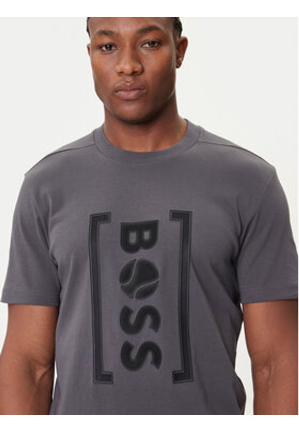 BOSS T-Shirt Iconic TL 50543905 Szary Relaxed Fit. Kolor: szary. Materiał: bawełna