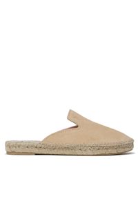 Manebi Espadryle Suede Mules M 1.1 M0 Beżowy. Kolor: beżowy. Materiał: zamsz, skóra