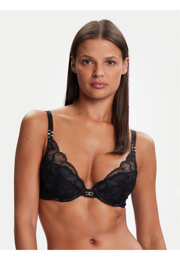 Chantelle Biustonosz push-up Muse C19YNR Czarny. Kolor: czarny. Materiał: syntetyk. Rodzaj stanika: push-up