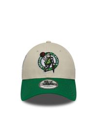 New Era - Czapka baseballowa 9forty Boston Celtics. Kolor: beżowy. Styl: sportowy