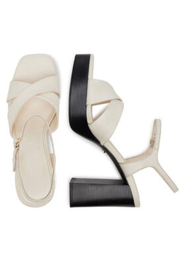 Gino Rossi Sandały ALIA-118081 Écru. Kolor: kremowy. Materiał: skóra