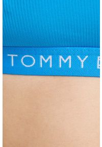 TOMMY HILFIGER - Tommy Hilfiger biustonosz kąpielowy kolor niebieski. Kolor: niebieski. Materiał: poliester #4