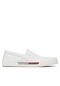 Tommy Jeans Tenisówki Slip On Canvas Color EM0EM01156 Biały. Zapięcie: bez zapięcia. Kolor: biały. Materiał: materiał