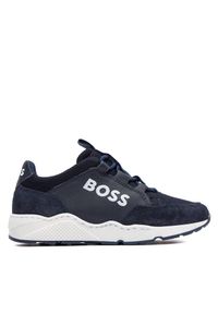 BOSS - Sneakersy Boss. Kolor: niebieski #1