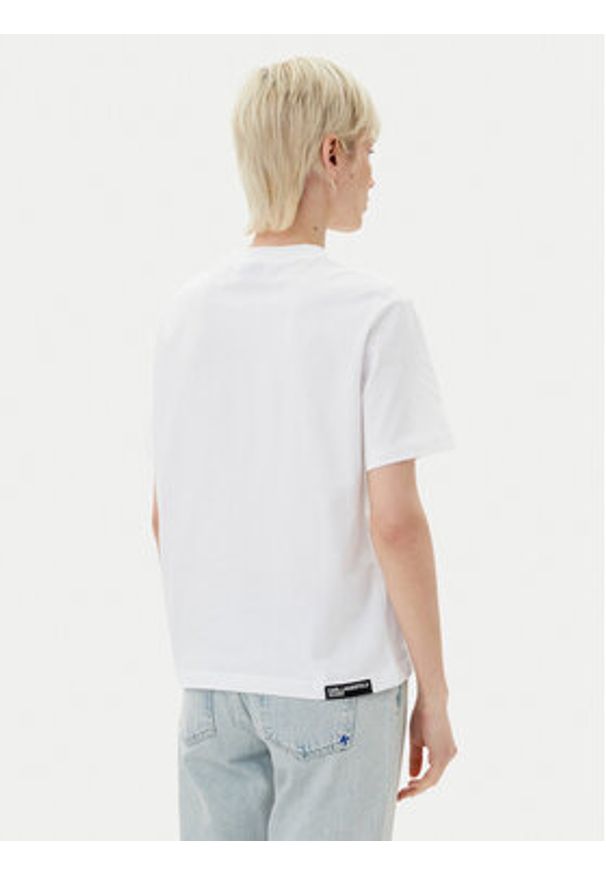Karl Lagerfeld Jeans T-Shirt A2W17032 Biały Relaxed Fit. Kolor: biały. Materiał: bawełna
