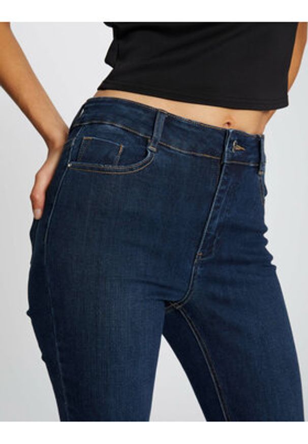 Morgan Jeansy 212-PAM Granatowy Skinny Fit. Kolor: niebieski