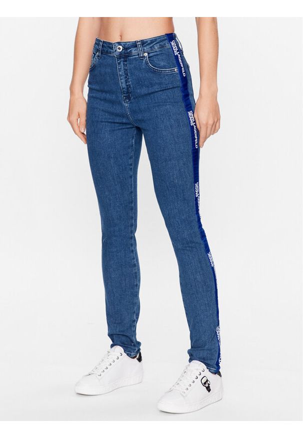 Karl Lagerfeld Jeans Jeansy 231J1107 Niebieski Skinny Fit. Kolor: niebieski