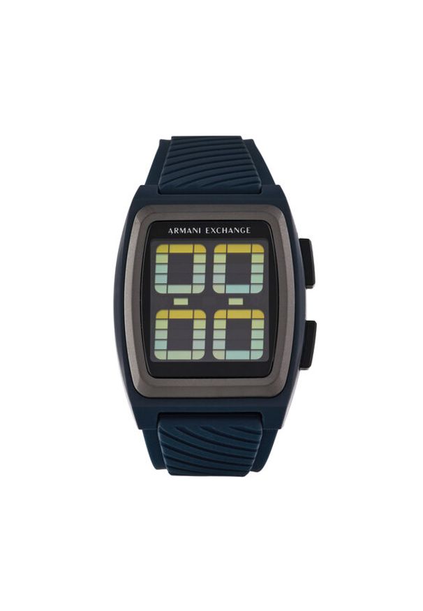 Armani Exchange Zegarek Kelvin AX2970 Granatowy. Kolor: niebieski. Materiał: syntetyk