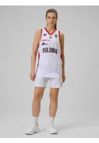 4f - 4F Koszulka meczowa replika domowa z sezonu 2025/26 damska 4F x Polonia Warszawa - biała L. Kolor: biały. Materiał: dzianina. Wzór: nadruk. Sport: fitness #2