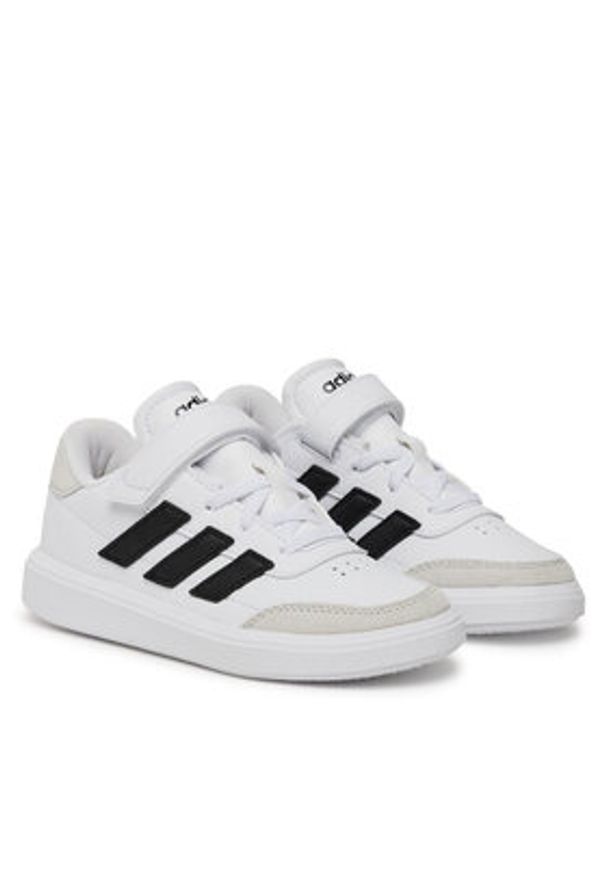 Adidas - adidas Sneakersy Courtblock ID6506 Biały. Kolor: biały. Materiał: skóra