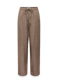 only - ONLY Spodnie materiałowe Siesta 15322263 Brązowy Regular Fit. Kolor: brązowy. Materiał: wiskoza #7