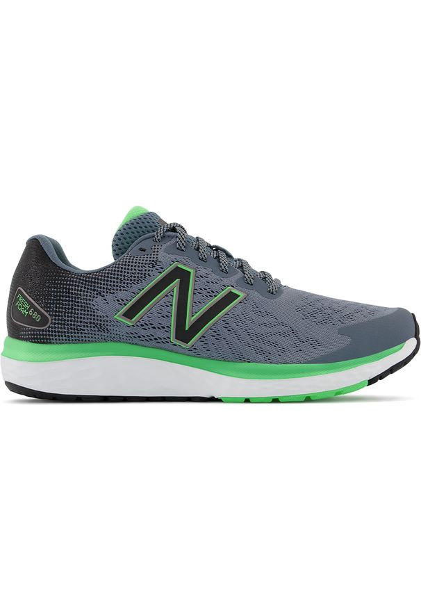 Buty New Balance Fresh Foam 680 v7 M680CG7 – szare. Kolor: szary. Materiał: syntetyk, materiał, guma. Szerokość cholewki: normalna. Sport: fitness