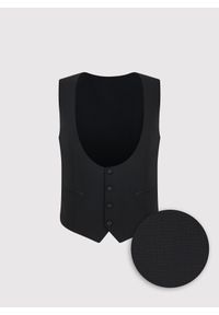 Pako Lorente - PAKO LORENTE - Jednorzędowa kamizelka smokingowa. Materiał: wełna. Wzór: gładki. Styl: elegancki, młodzieżowy #1