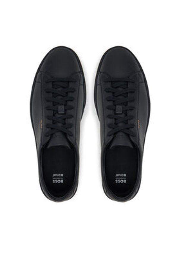 BOSS Sneakersy Kieran 50548716 Czarny. Kolor: czarny. Materiał: skóra