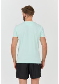 La Martina - LA MARTINA Miętowy męski t-shirt Jersey, Rozmiar M. Kolor: zielony. Materiał: jersey #6