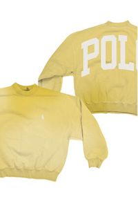 Polo Ralph Lauren Bluza 211965111001 Żółty Oversize. Typ kołnierza: polo. Kolor: żółty. Materiał: bawełna #7