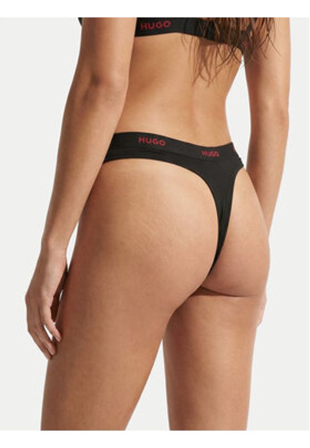 Hugo - HUGO Stringi 50557101 Czarny. Kolor: czarny. Materiał: bawełna