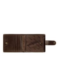 Wittchen - Męski portfel skórzany zapinany na napę brązowy. Kolor: brązowy. Materiał: skóra #8