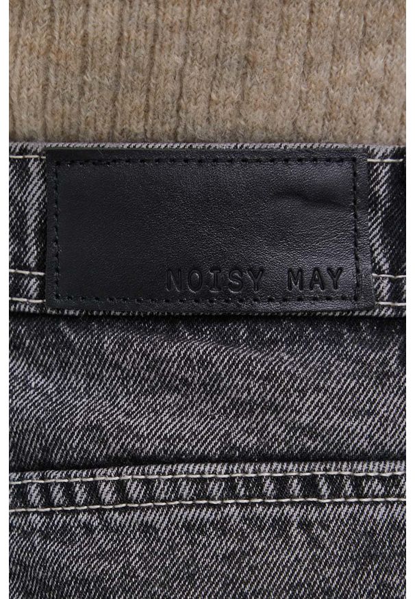 Noisy may - Noisy May jeansy Drew damskie high waist. Stan: podwyższony. Kolor: szary