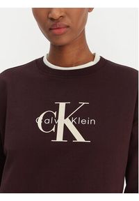 Calvin Klein Jeans Bluza Monologo LV047B234G Brązowy Regular Fit. Kolor: brązowy. Materiał: bawełna #3