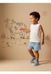 Sinsay - Szorty jeansowe - niebieski. Kolor: niebieski. Materiał: jeans #1