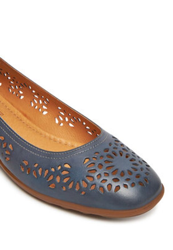 Pikolinos Baleriny W4C-4927 Niebieski. Kolor: niebieski. Materiał: skóra