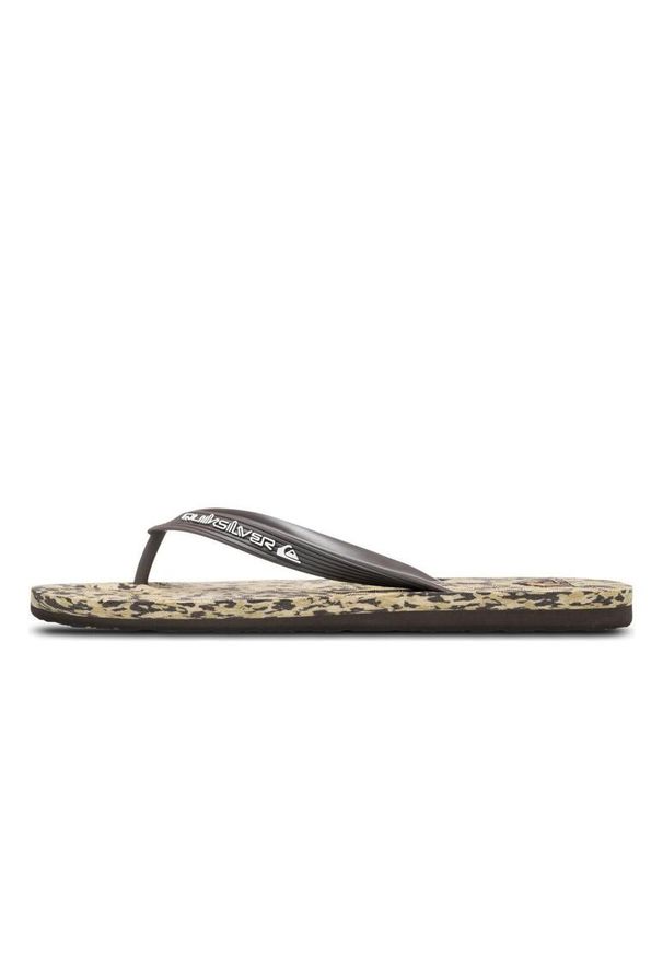 Quiksilver - Klapki dla Mężczyzn MOLOKAI RECYCLED. Okazja: na plażę. Kolor: beżowy. Materiał: guma, syntetyk. Styl: sportowy