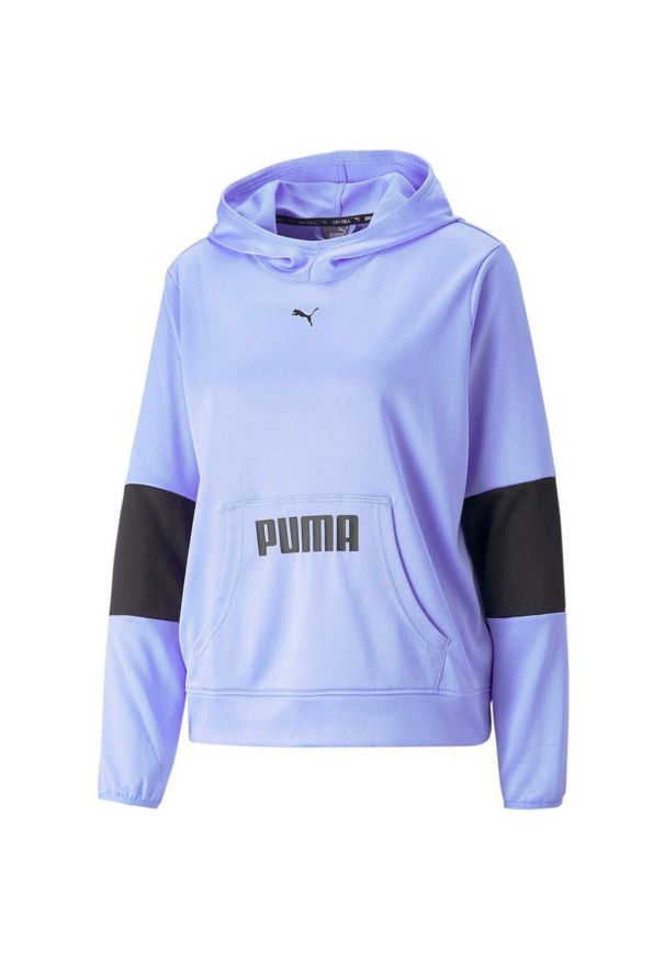 Bluza z kapturem Puma Train All Day Hoodie Elektro, Kobiety. Typ kołnierza: kaptur. Kolor: niebieski. Materiał: materiał, poliester