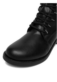 Rieker Trzewiki 75430-00 Czarny. Kolor: czarny. Materiał: materiał #4