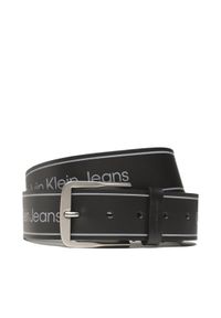 Calvin Klein Jeans Pasek Męski Round Classic Belt Aop 40Mm K50K510159 Czarny. Kolor: czarny. Materiał: skóra #1