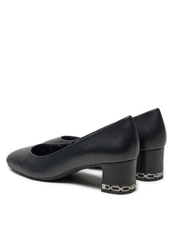 MICHAEL Michael Kors Czółenka June Flex Mid Pump 40T4JUMP1L Czarny. Kolor: czarny. Materiał: skóra