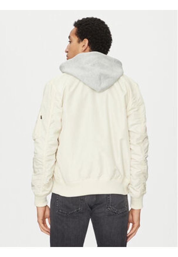 Alpha Industries Kurtka bomber Ma-1 196108 Beżowy Regular Fit. Kolor: beżowy. Materiał: syntetyk
