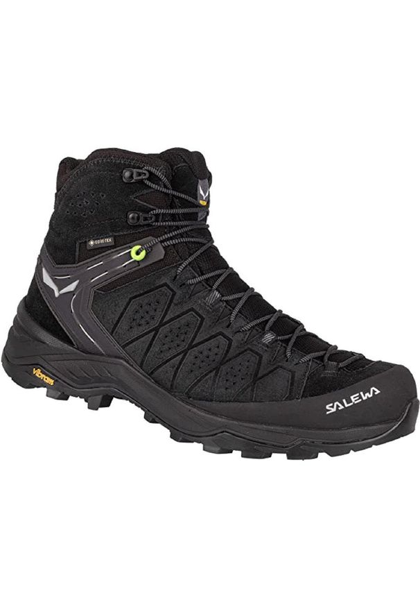 Buty Trekkingowe Męskie Salewa Alp Trainer 2 Mid Gtx. Wysokość cholewki: za kostkę. Zapięcie: sznurówki. Kolor: wielokolorowy. Materiał: materiał, tkanina, zamsz. Szerokość cholewki: normalna