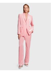 Custommade Spodnie materiałowe Pamela 999365534 Różowy Wide Leg. Kolor: różowy. Materiał: materiał, welur #3