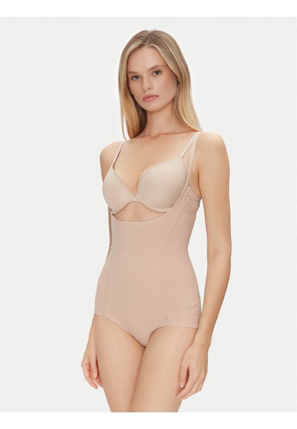 YSABEL MORA - Ysabel Mora Kombinezon modelujący 19627 Beżowy. Kolor: beżowy. Materiał: syntetyk