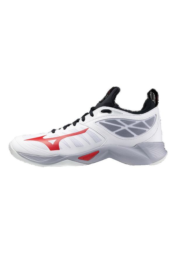 Buty halowe Mizuno Wave Dimension. Kolor: biały, wielokolorowy, czarny. Model: Mizuno Wave. Sport: siatkówka